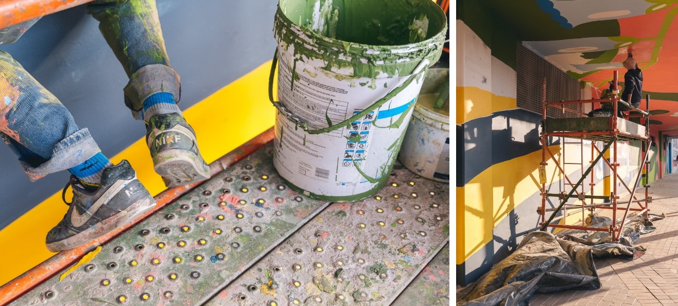 Work on Human Nature by Kgabo ‘Saint Rose’ Mametja carried out by Ralarno Coutts assisted by Dilyn Michaels.